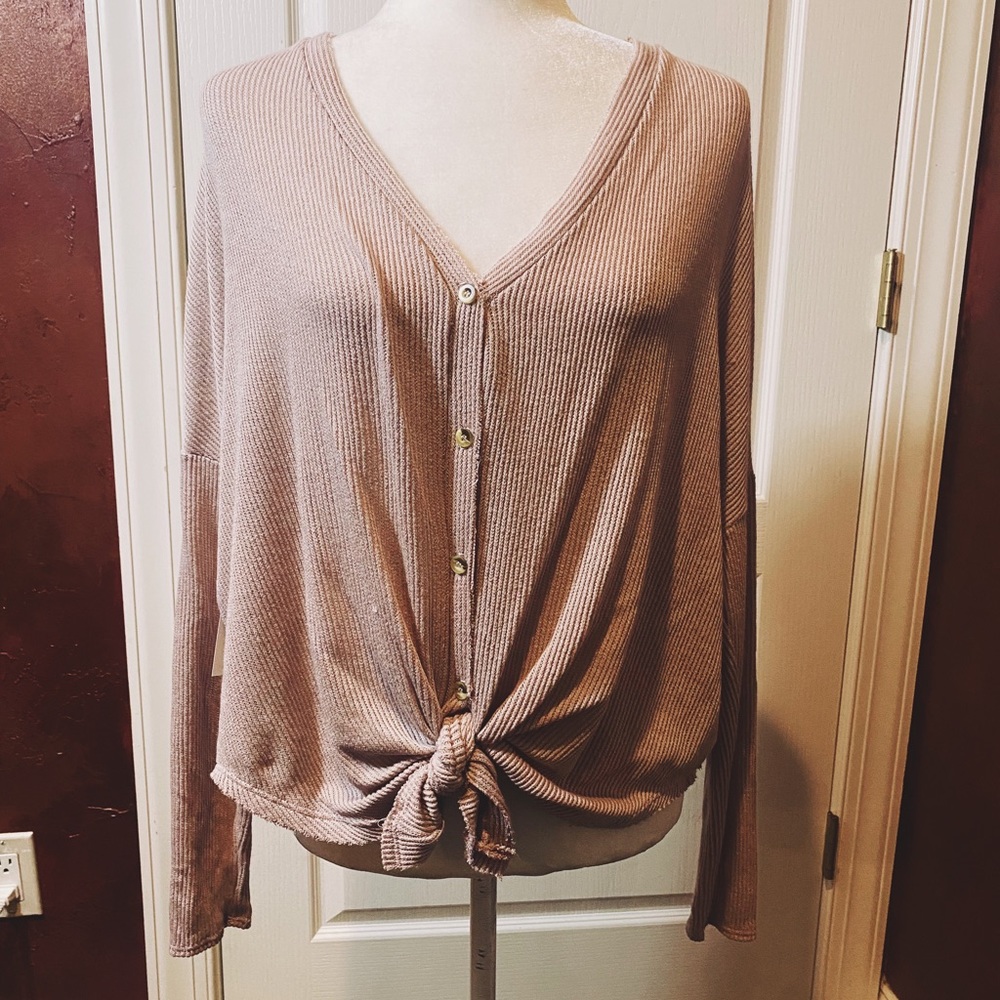 NWT Blu-Pepoer Knit Cardigan Lavender Medium